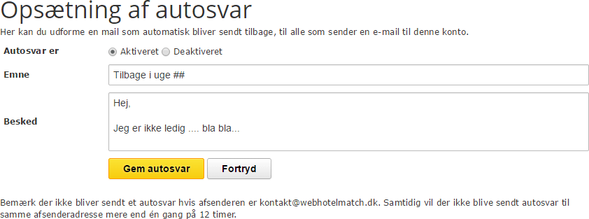 UnoEuro email autosvar