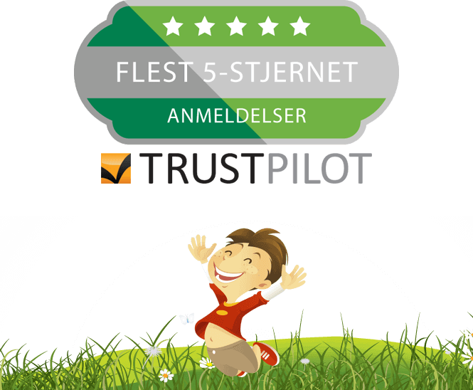 UnoEuro - Flest fem-stjernet anmeldser på Trustpilot