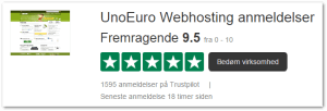 9,5 TrustPilot score