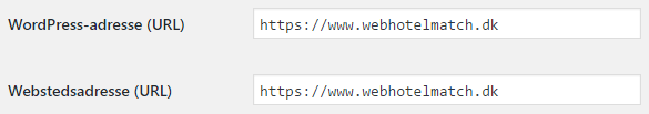 WordPress-adresse URL skift fra HTTP til HTTPS protokol