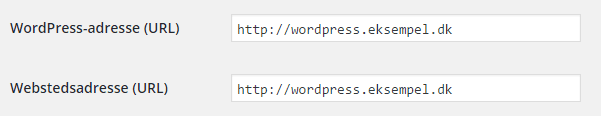 Ændring af sidetitel og URL i WordPress